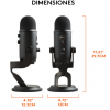 Logitech for Creators Blue Yeti Micrófono USB para Grabación, Streaming, Gaming, Podcasting en PC y Mac, Micro de Condensador para Ordenador, Soporte Ajustable, Plug&Play - Negro - Imagen 4