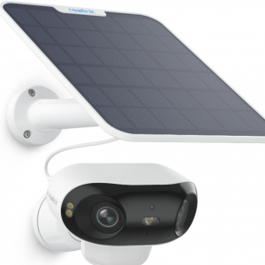 Reolink Argus 4 Pro, 4K Camara Vigilancia WiFi Exterior Solar, Visión Nocturna Verdadera en ColorX F1.0, Gran Angular de 180, 8MP Camara Seguridad con 2,4/5GHz Wi-Fi 6, Sin Cuotas