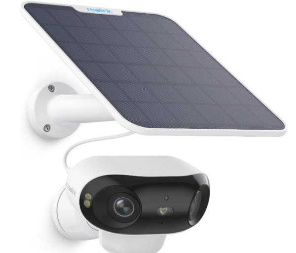 Reolink Argus 4 Pro, 4K Camara Vigilancia WiFi Exterior Solar, Visión Nocturna Verdadera en ColorX F1.0, Gran Angular de 180, 8MP Camara Seguridad con 2,4/5GHz Wi-Fi 6, Sin Cuotas